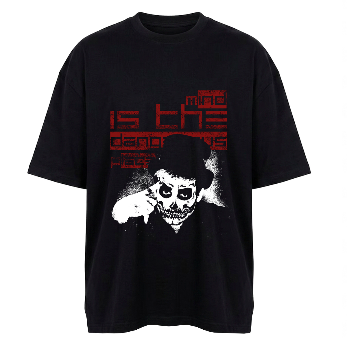 Camiseta Oversized Preta - Dangerous Mind