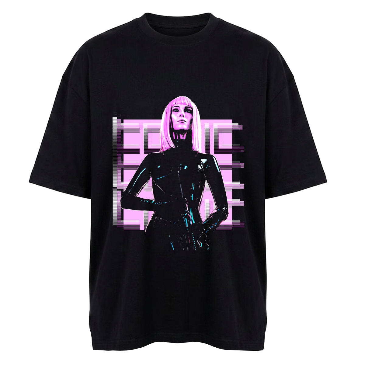 Camiseta Oversized Preta - Toxic Space