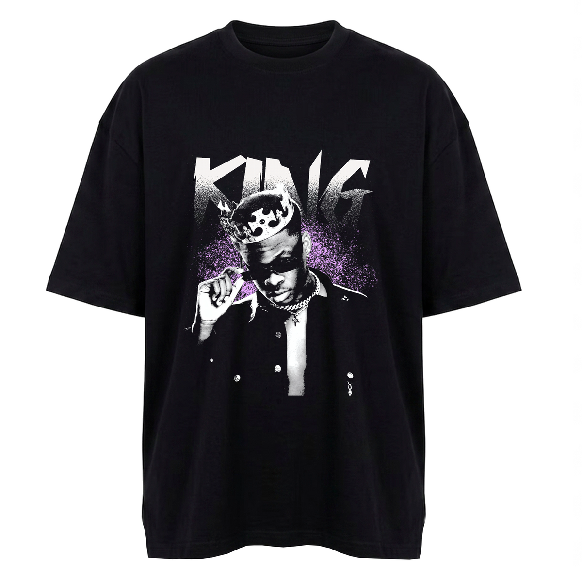 Camiseta Oversized Preta - King