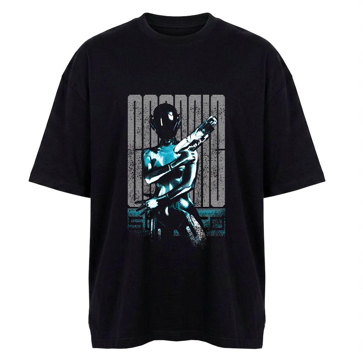 Camiseta Oversized Preta - Space Aesthetic