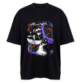Camiseta Oversized Preta – Curious Cat